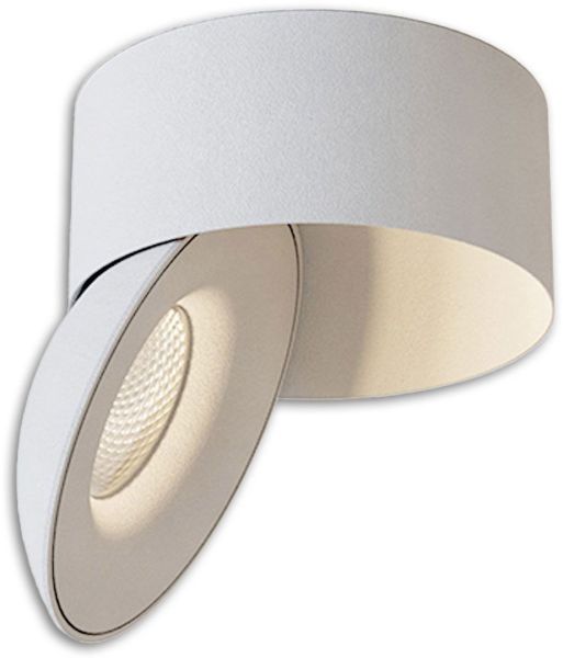 ISOLED LED Aufbauleuchte Sphere weiß/weiß, 2700K, 10W, CRI90, dimmbar