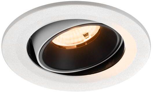 SLV NUMINOS® MOVE S, Deckeneinbauleuchte weiß/schwarz 2700 K 55°