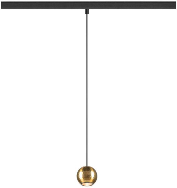 SLV DYSKO, 48V Pendelleuchte, DALI, Pendellänge 200 cm, 2700K, 36°, schwarz / gold