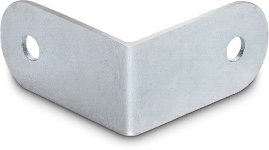 Adam Hall Hardware 40434 - Esquina L 37 x 19 mm, acero galvanizado