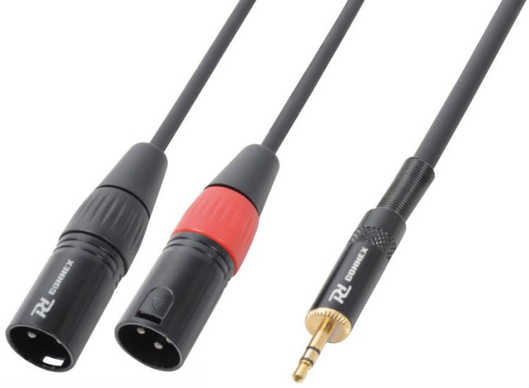 PD-Connex CX70-3 Kabel 2x XLR-Stecker – 3,5 mm Stereo 3,0 m