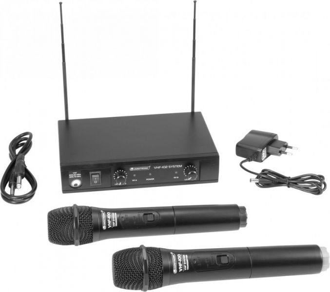 OMNITRONIC VHF-102 Funkmikrofon-System 209.80/205.75MHz