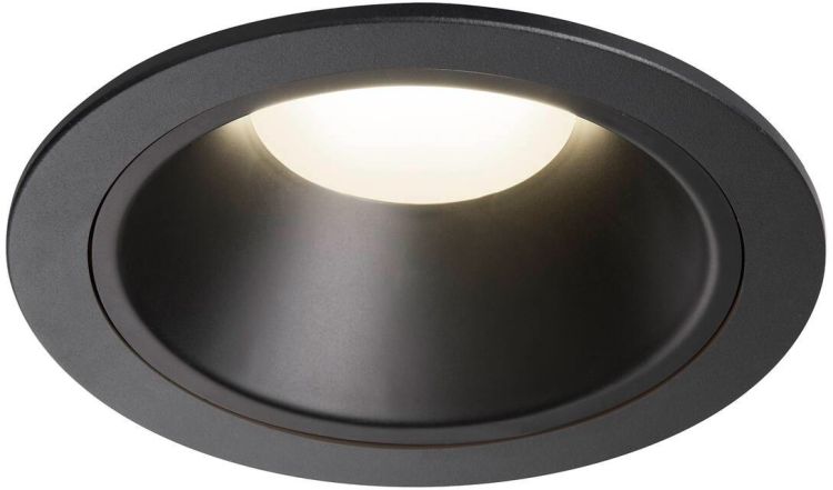 SLV NUMINOS® XL, Deckeneinbauleuchte, 4000 K, 40°, IP20, rund, schwarz