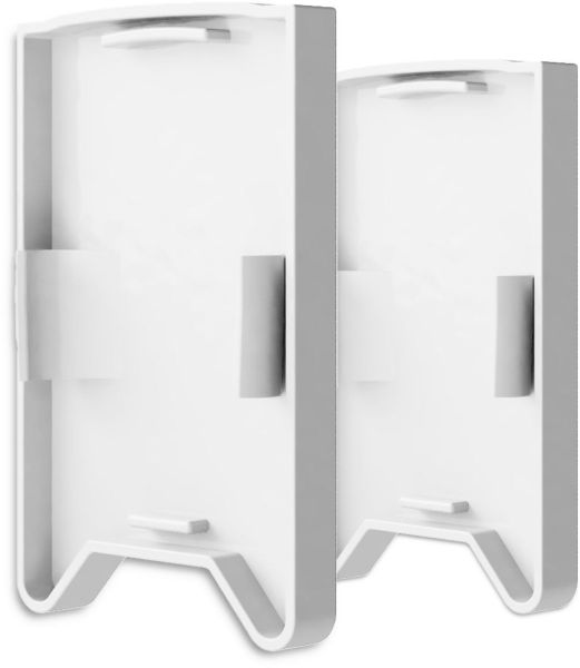 ISOLED Endkappe EC120 mit Lichtfalle, schwarz für Leuchtenprofil HALON mit U-Cover C63, 2 Stück