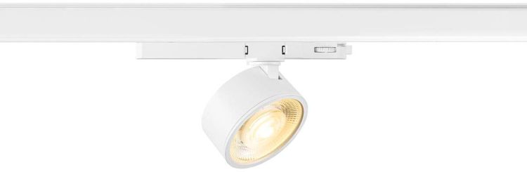 SLV KALU 2.0, 3~ Spot, PHASE, zylindrisch, 3000 K, 10 W, 36°, weiß