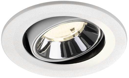 SLV NUMINOS® MOVE S, Deckeneinbauleuchte weiß/chrom 4000 K 55°