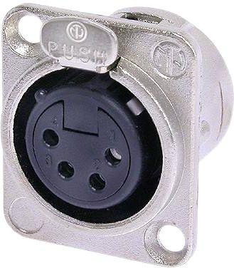 Neutrik NC4FD-L-1 - 4-pol XLR Chassisstecker female