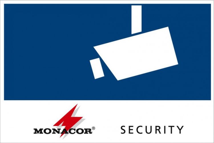 MONACOR CCTV-LABL/IS Aufkleber Sec. 120x80mm, In