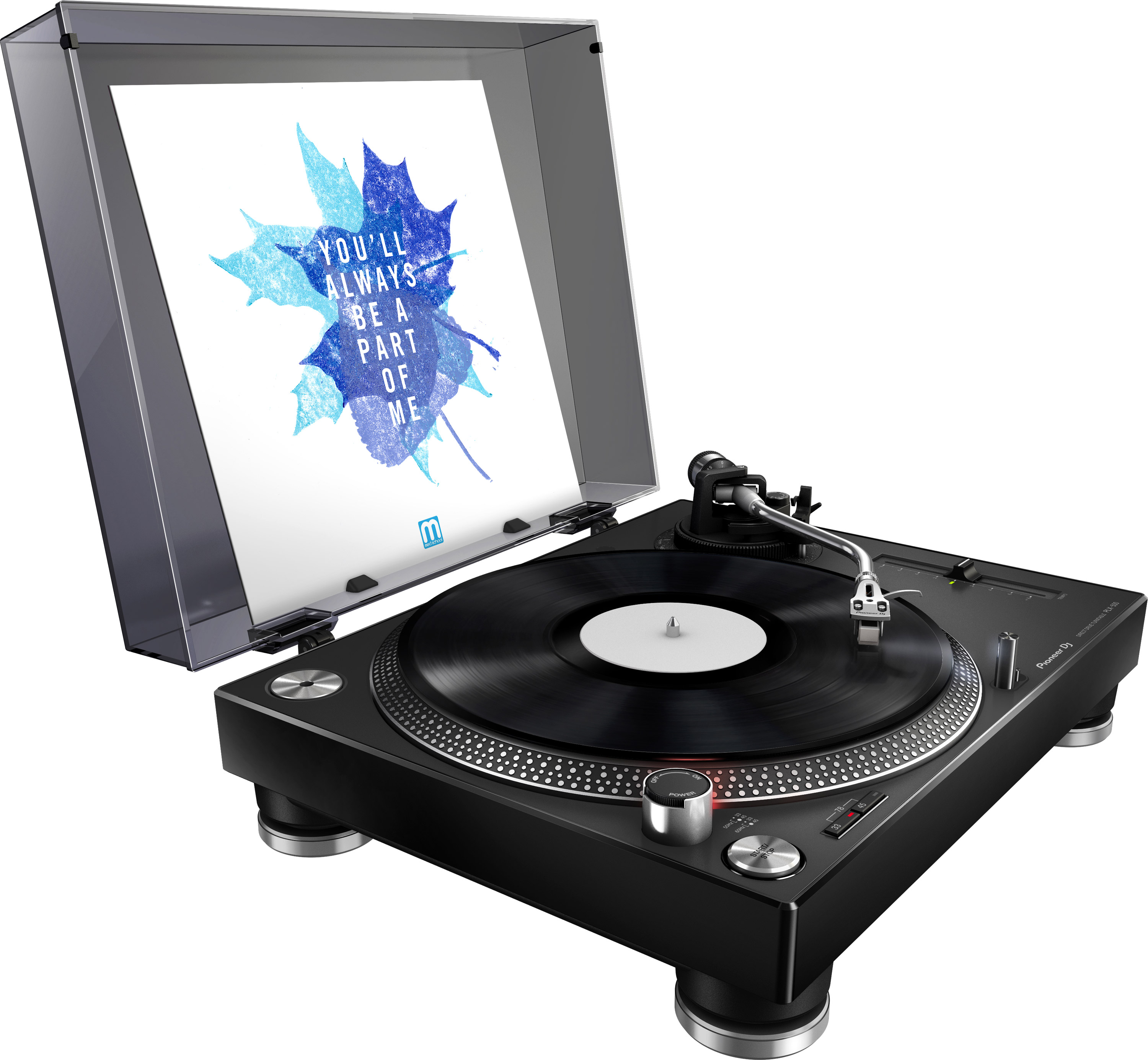 Pioneer DJ PLX-500-K Professioneller Plattenspieler