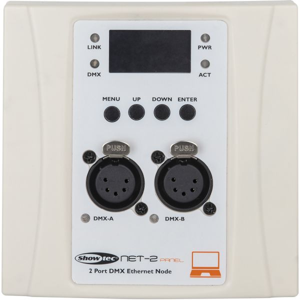 Showtec NET-2 Panel - 5-polig, weißes Gehäuse