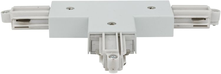 Left T-Connector, with power entry  White (RAL9003)