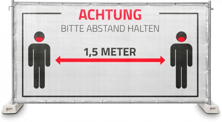 Adam Hall Accessories 0159 ABSTAND - Hinweisblende, Gaze Typ 800 1,76 x 3,41 m