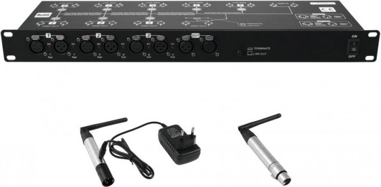 EUROLITE Set DMX Split 8X Splitter + Sender + Empfänger