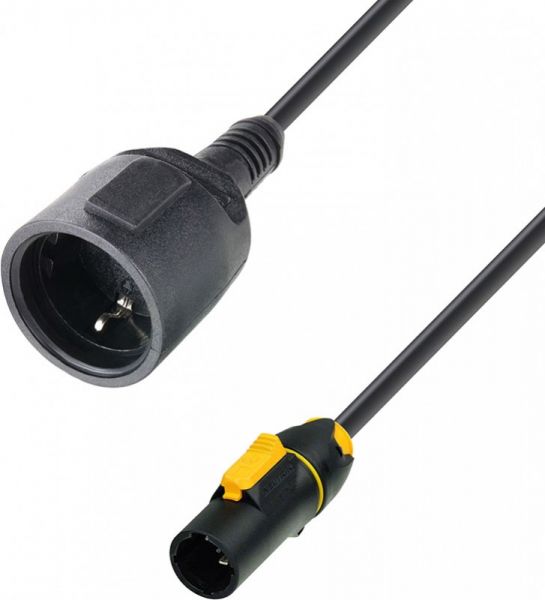Adam Hall Cables 8101 KF 0150 T CON - 1,5 m Gummimantel Verlängerungskabel