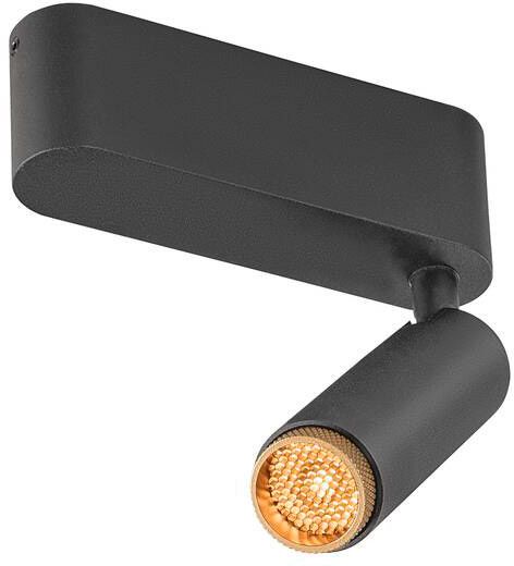SLV GRIP! S, Deckenaufbauleuchte, single, PHASE, 2700 K, 11 W, 29°, schwarz / gold