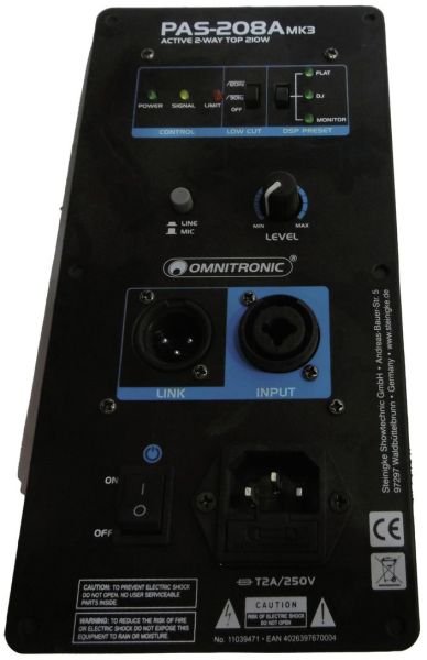 Platine (Endstufe) PAS-208A MK3 (komplett)