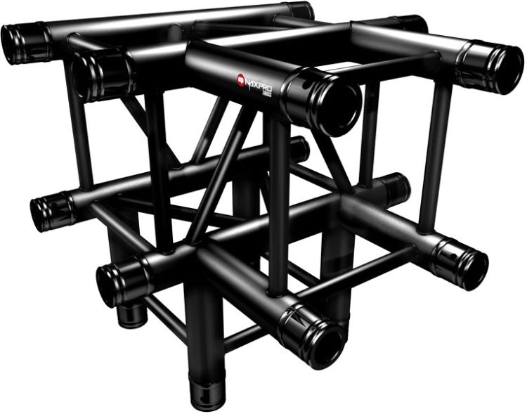 Naxpro-Truss FD 34 C40 90° 4 Weg Winkel
RAL9005 - Schwarz - Seidenmatt