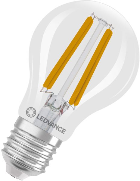 LEDVANCE LED Classic A 40 Glühfaden DIM Energieeffizienzklasse A S 2,2 W 827 Klar E27