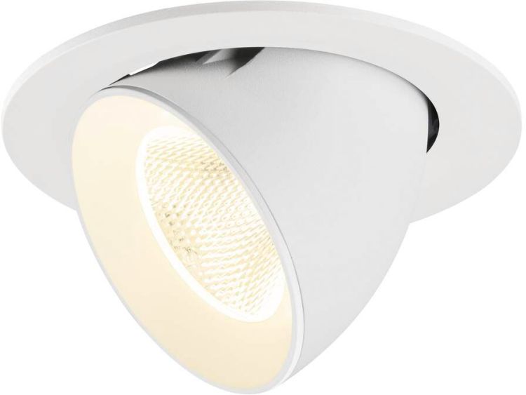 SLV NUMINOS® GIMBLE L, Deckeneinbauleuchte, 4000 K, 20°, IP20, rund, weiß