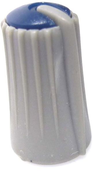 Drehknopf (AUX) MRS Serie grau/Makierung blau