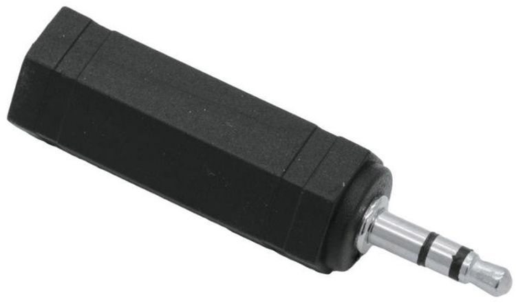 OMNITRONIC Adapter 3,5 Klinke(M)/6,35(F) stereo