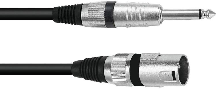 OMNITRONIC Adapterkabel XLR(M)/Klinke mono 10m sw