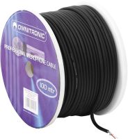 OMNITRONIC Microphone cable 2x0.22 100m bk