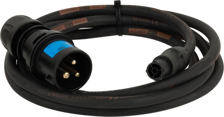 DAP-Audio Power Cable True 1/CEE 3-pin 16 A 3x 2.5 mm² 1,5 m - IP44