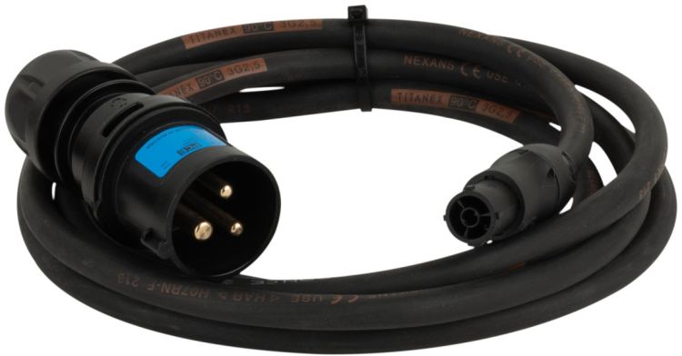 DAP-Audio Power Cable True 1/CEE 3-pin 16 A 3x 2.5 mm² 1,5 m - IP44