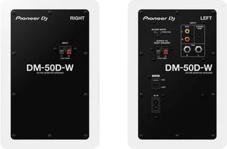 Pioneer DJ DM-50D 5" Desktopmonitorsystem (weiß)