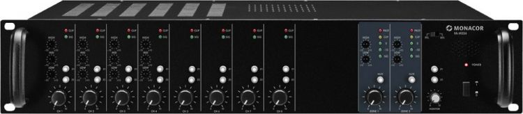 MONACOR PA-M224 Amplificateur mixeur matriciel PA 2 zones