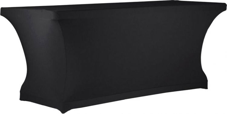 Tischcover einseitig offen schwarz für 120-170cm Tische PRO MKII