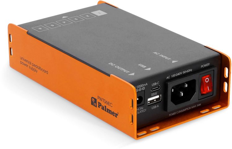 Palmer PWT 06 IEC - Universal Pedalboard Netzteil mit USB