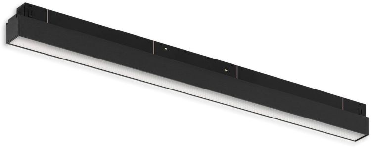 ISOLED Track48 Linearleuchte 60cm schwarz, 20W, 120°, 48V, 3000K, CRI90, prismatisch, Line