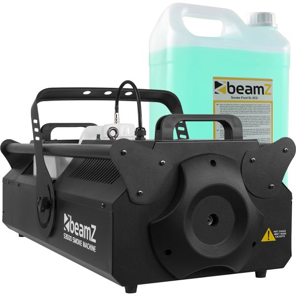 beamZ Pro S3500 Nebelmaschine DMX + 5L Nebelfluid Set