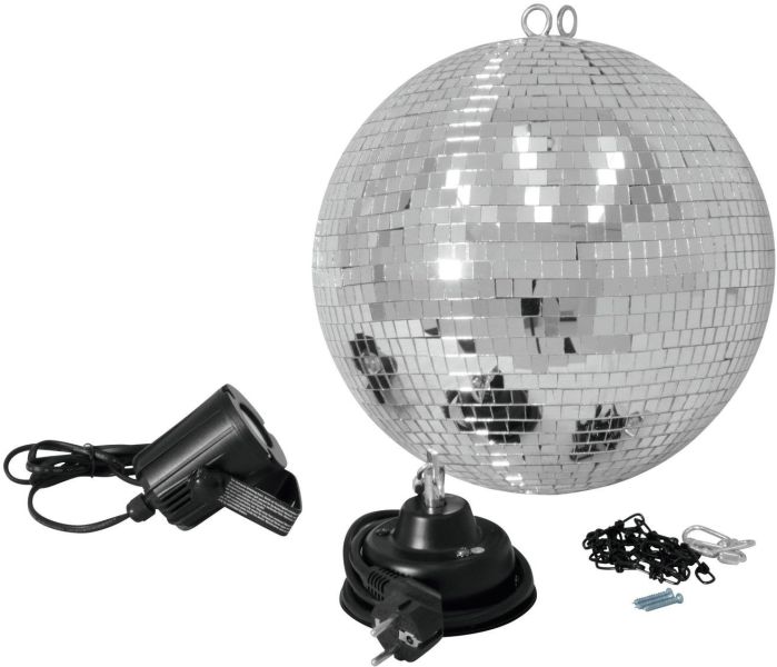 EUROLITE Spiegelkugelset 30cm mit LED-Spot