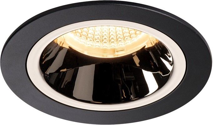 SLV NUMINOS, encastré de plafond intérieur, 20°, noir/chrome, LED, 3000K
