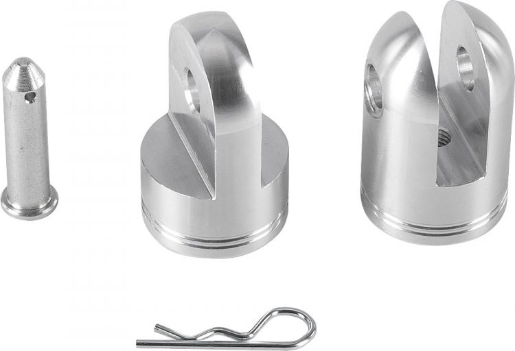 FD 21 - 24 Flex Knickelement fixierbar auf +/-/45°/60°/90° Hinge Part für Halbverbinder - Grundeinheit: male/female/Bolzen/Splint