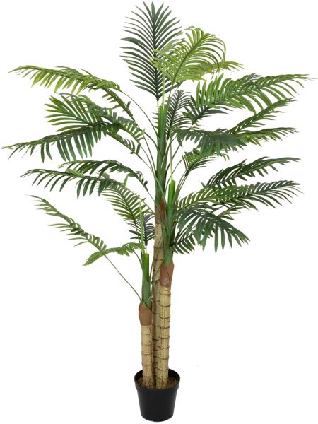 EUROPALMS Areca Palme, 3-stämmig, Kunstpflanze, 150cm