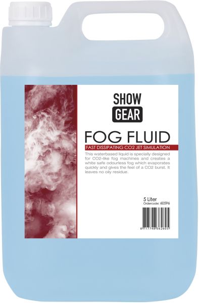 Showtec Fog Fluid Fast Dissipating - 5 l, Simulation eines CO2-Strahls