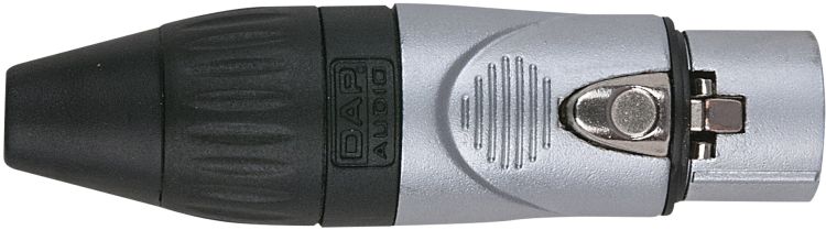DAP-Audio XLR 3pole X-type Female Nickel Black endcap