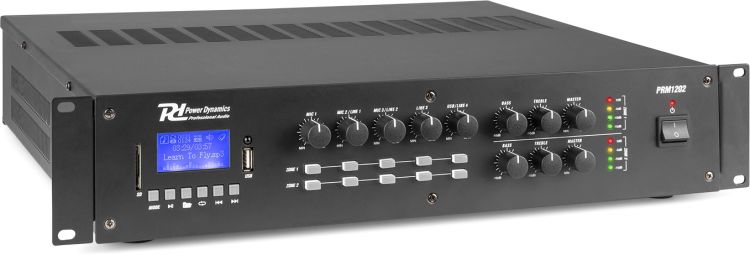Power Dynamics PRM1202 100V 2-Zonen Matrix-Verstärker 2x 120W -B-Stock-