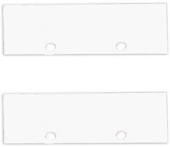 ISOLED Endkappe Alu EC126 für Curtain10 ONE, 2 Stück, weiß
