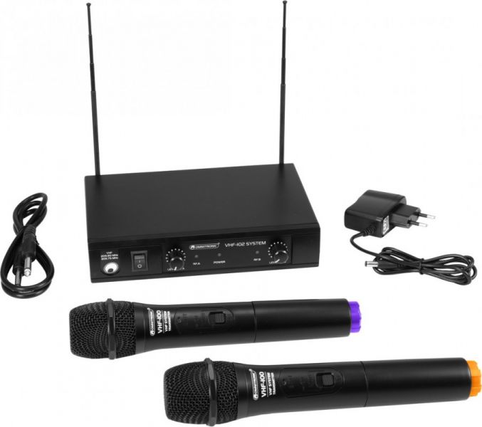 OMNITRONIC VHF-102 Funkmikrofon-System 212.35/200.10MHz