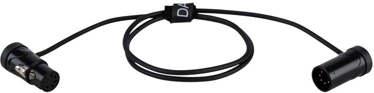 DAP-Audio FLX18 – symmetrisches Patchkabel, XLR/M 5-polig auf XLR/F 5-polig, 0,90 m, ultrakompaktes