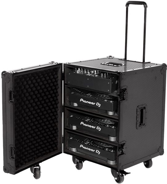 UDG Ultimate Flight Case 4 CDJ/ Mixer Schwarz Plus (Trolley & Spinner Wheels)