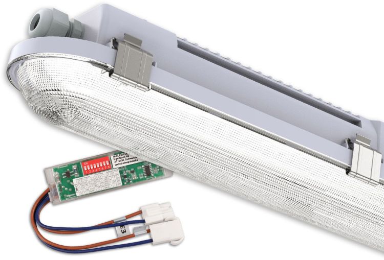 ISOLED LED Wannenleuchte HEQ, 150cm, IP65, HF-Sensor, 35-60W, 160lm/W, 3000|3500|4000K, CRI80