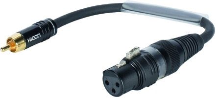 SOMMER CABLE Adapterkabel XLR(F)/Cinch(M) 0,15m sw