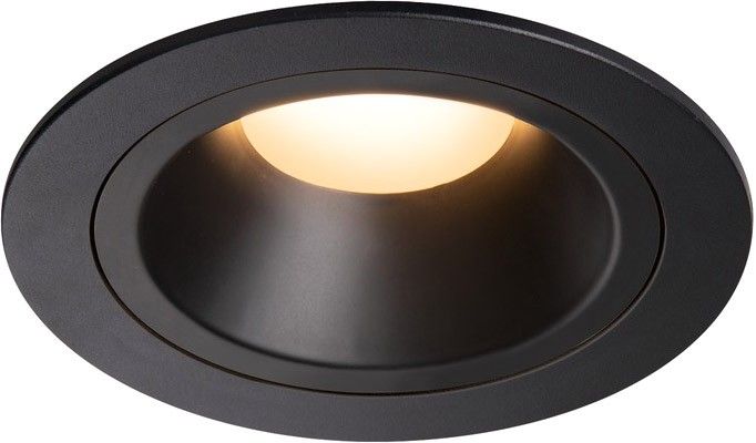 SLV NUMINOS® DL M, Indoor LED Deckeneinbauleuchte schwarz/schwarz 2700K 40° inkl. Blattfedern