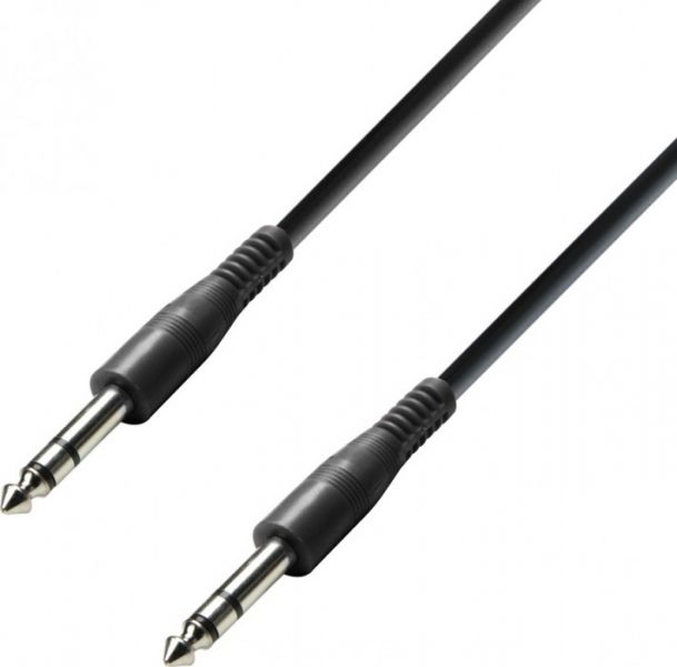 Adam Hall Cables K3 BVV 0030 ECO Patchkabel 6,3 mm Klinke stereo auf 6,3 m